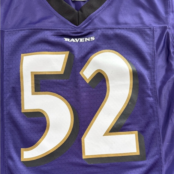 NWOT - Baltimore Ravens NFL Jerseys - #52 Ray Lewis - Purple Color - Picture 2 of 11